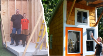 13-Year-Old Builds Tiny House In His Parents’ Backyard For $1500
