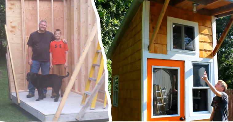 13-year-old builds cozy home