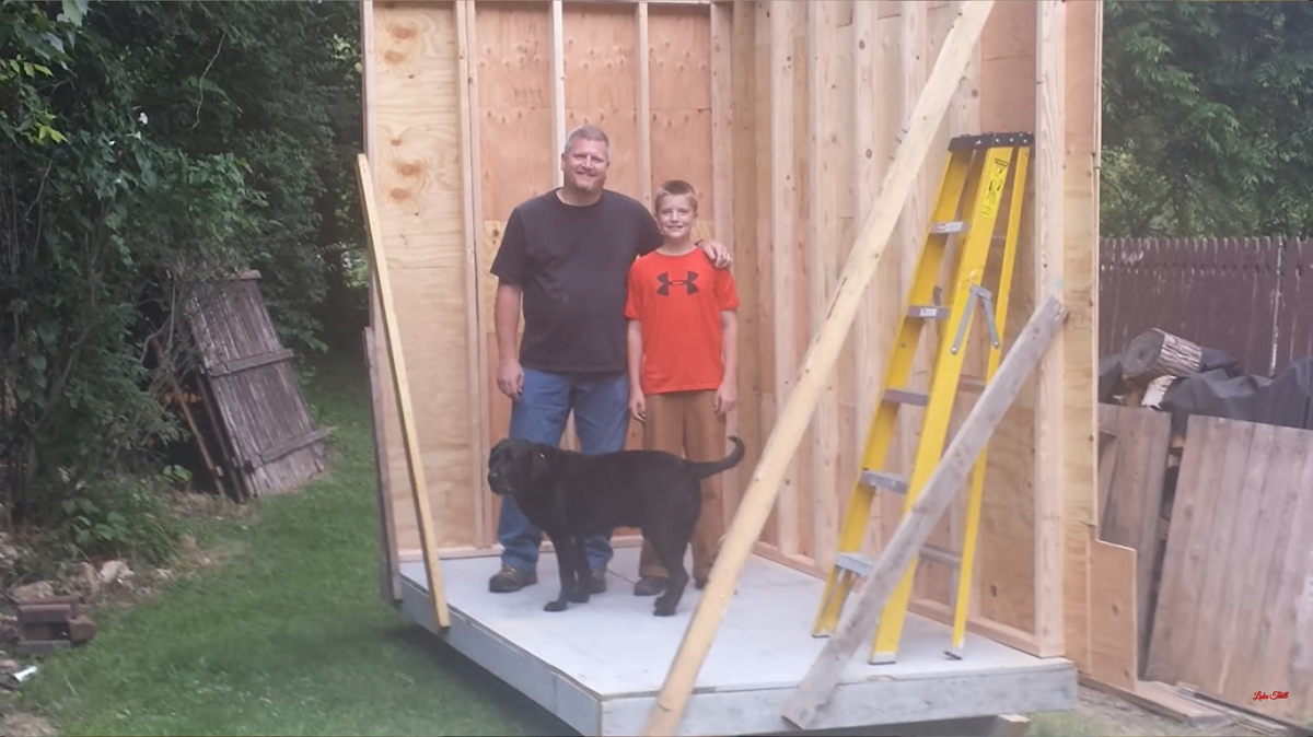 13-year-old builds his own tiny house